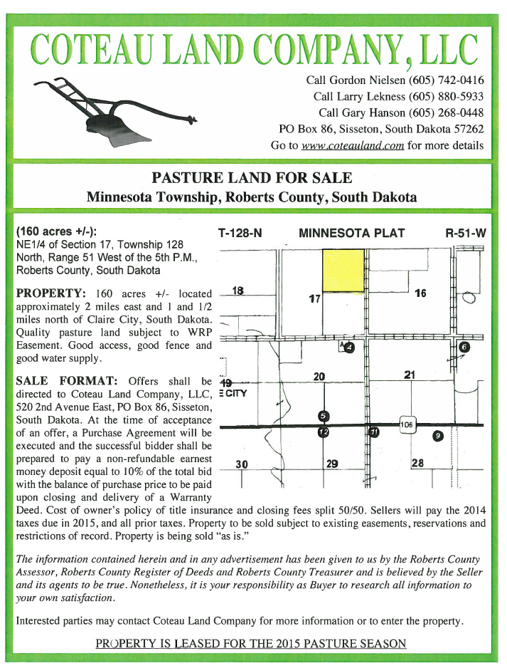 Coteau Land Company, LLC Full Service Real Estate Firm Northeast